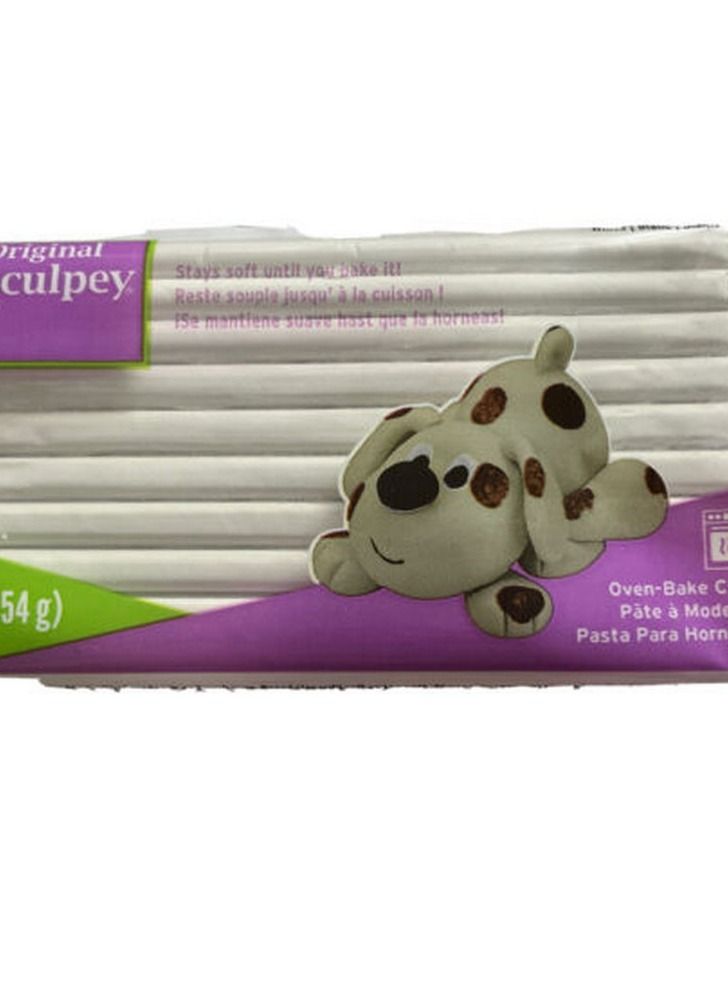 Sculpey White Non Toxic Polymer clay Oven Bake Clay 454g